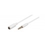Cavo audio 3 mt spina jack 3,5 mm 4 poli / presa jack 3,5 mm 4 poli per cuffie con microfono