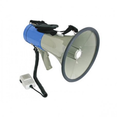 Megafono a spalla 25W con sirena e microfono estraibile