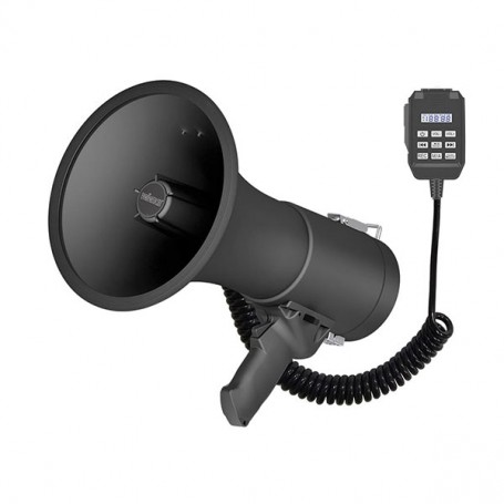 Megafono 50W con sirena, registratore, bluetooth e USB