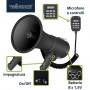 Megafono 50W con sirena, registratore, bluetooth e USB